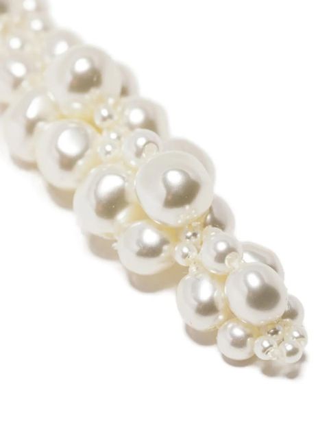 Simone Rocha pearl-embellishment earrings - White