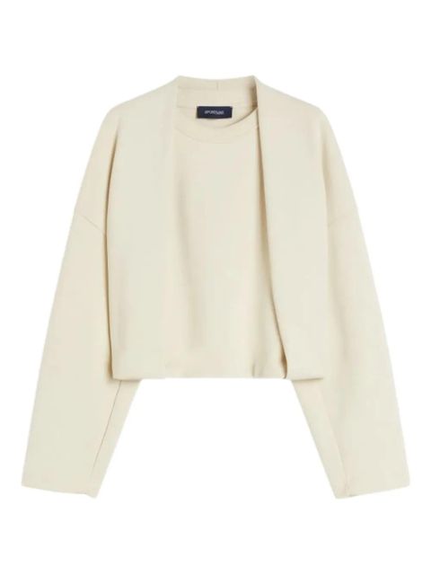 Sportmax double layered sweater - Neutrals - zdjęcie produktu nr 1