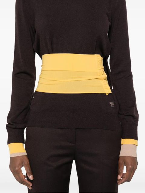 FENDI asymmetric sweater - Purple