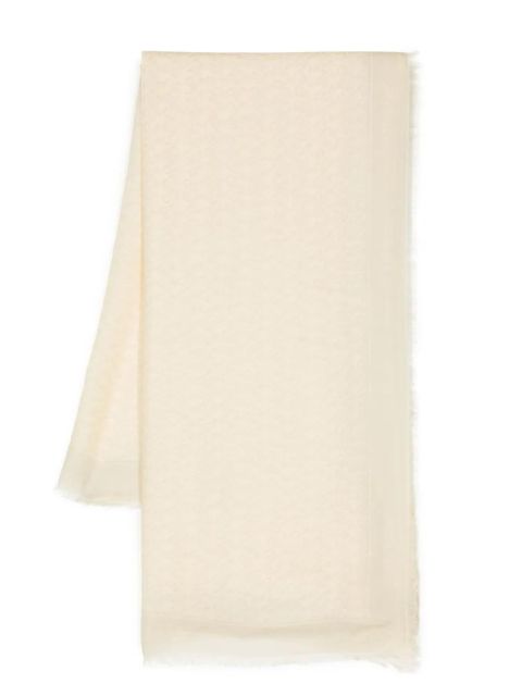 Off-White fringed-edge fine-knit scarf - zdjęcie produktu nr 1