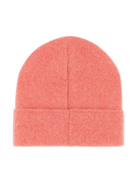 BY FAR logo-patch knit beanie - Pink - zdjęcie produktu nr 2
