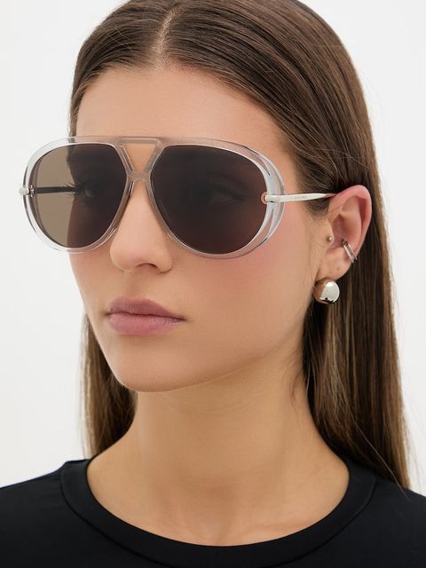 Bottega Veneta okulary przeciwsłoneczne pilotki damskie - zdjęcie produktu nr 1