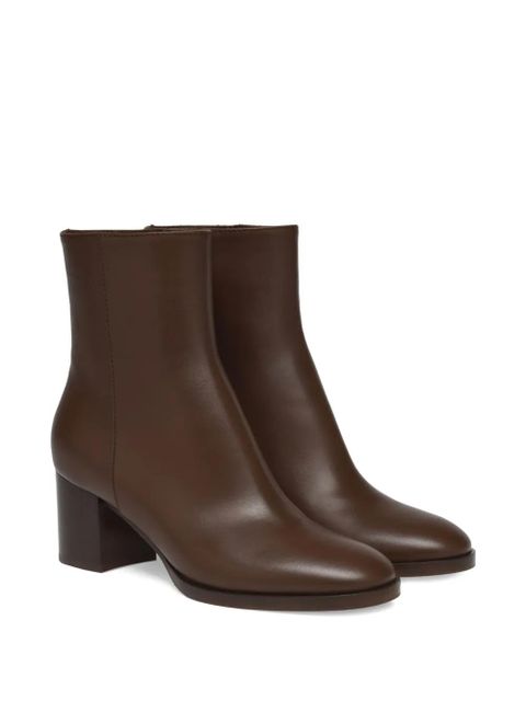 Gianvito Rossi 60mm Santiago block-heel ankle boots - Brown - zdjęcie produktu nr 2