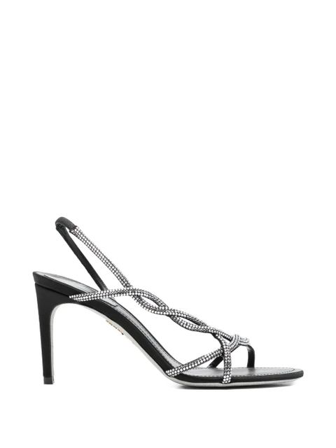 René Caovilla open-toe strap sandals - Black - zdjęcie produktu nr 1