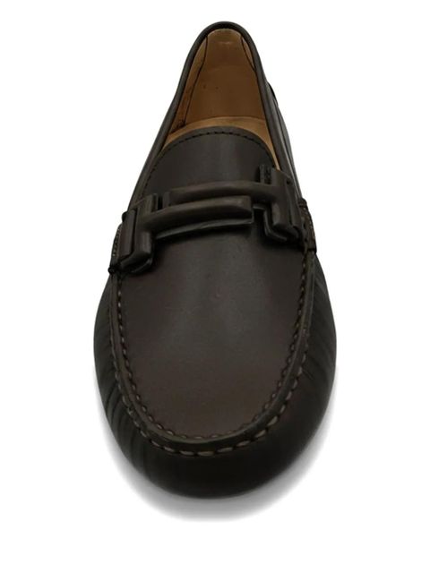 Tod's Gommini doppia T Loafers - Brown