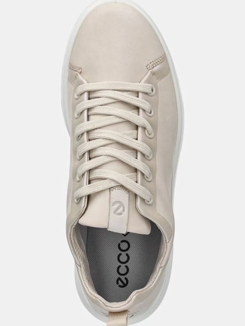 Ecco sneakersy nubukowe Street damskie kolor beżowy 209753-59113