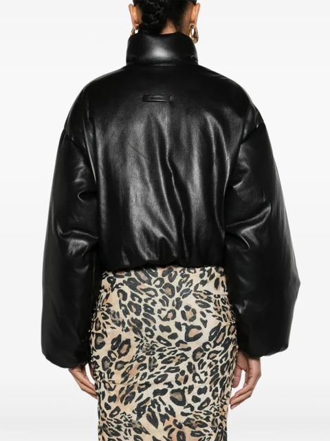 Nanushka cropped puffer jacket - Black