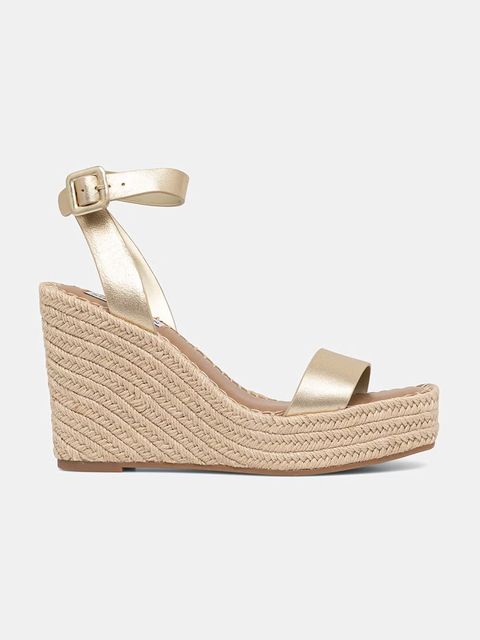 Steve Madden sandały na koturnie skórzane Upstage - zdjęcie produktu nr 1