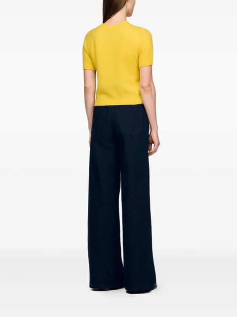 SANDRO pocket short-sleeve top - Yellow