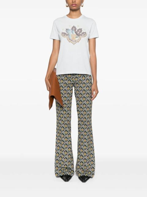 ETRO graphic-print cotton T-shirt - Blue