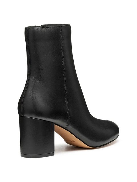 Geox botki skórzane D VIRNILISA 65 damskie kolor czarny na słupku D56YYE 000TU C9999