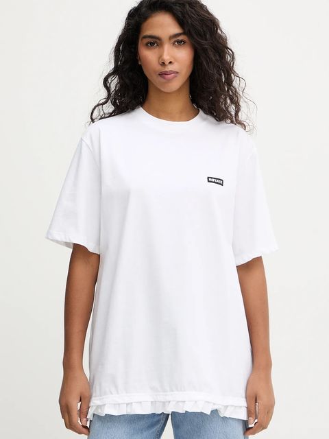 Rotate t-shirt bawełniany damski kolor biały 115282400 - zdjęcie produktu nr 1