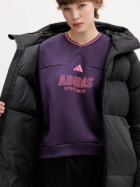 adidas kurtka puchowa Myshelter kolor czarny zimowa oversize JN1998