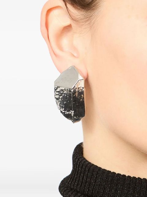 MM6 Maison Margiela rock-shaped earrings - Silver