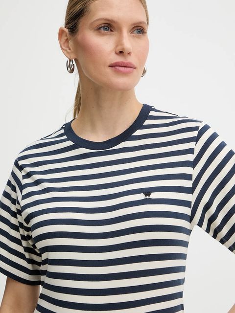 Weekend Max Mara t-shirt bawełniany VENACO damski kolor beżowy 2615971031600