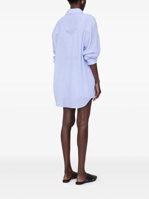 ANINE BING Plaza striped shirt - Blue