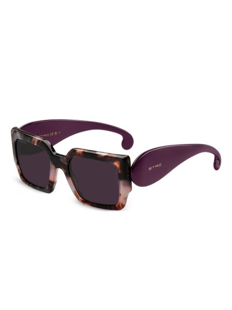ETRO tortoiseshell square-frame sunglasses - Brown