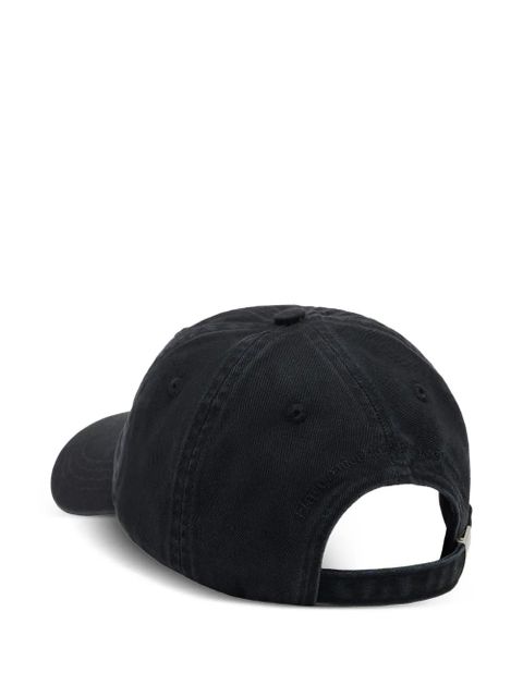 GANNI Puppy embroidered logo baseball cap - Black