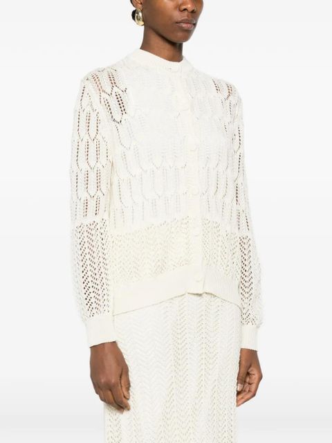 Jil Sander openwork cardigan - Neutrals