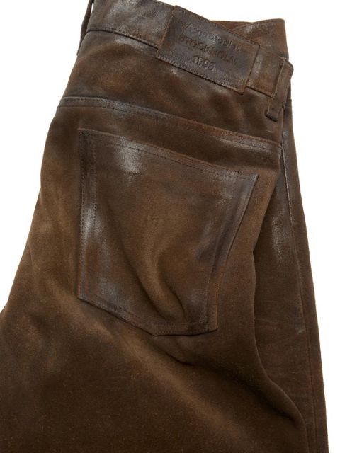 Acne Studios leather trousers - Brown
