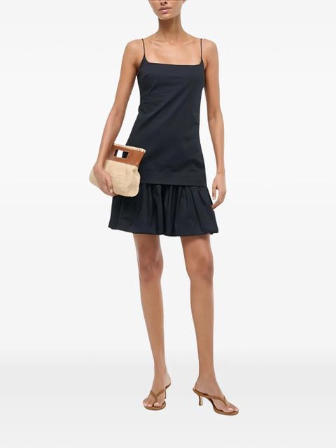 STAUD Ari ruffled mini dress - Black - zdjęcie produktu nr 2