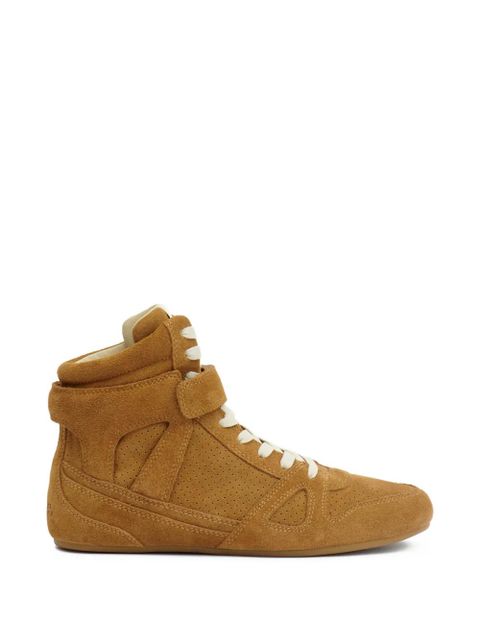ISABEL MARANT Senny high-top leather sneakers - Brown - zdjęcie produktu nr 1