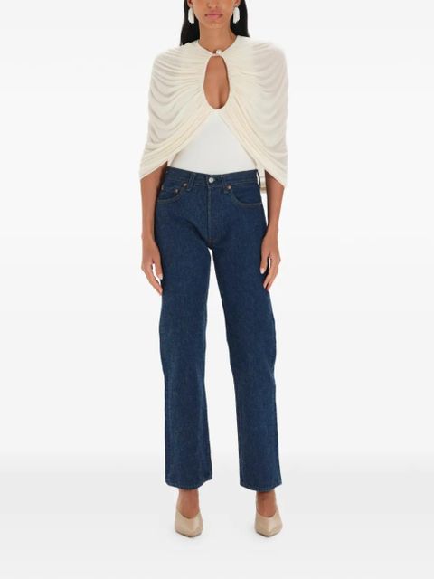 MANURÍ draped blouse - Neutrals - zdjęcie produktu nr 2
