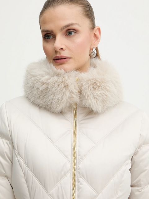 Marciano by Guess kurtka puchowa ELLY kolor beżowy zimowa 5BGL38 7374A