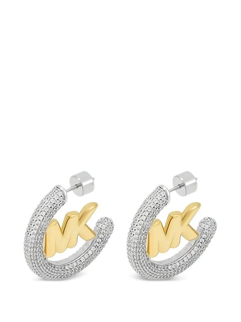 Michael Kors logo-embellishment earrings - Silver - zdjęcie produktu nr 1
