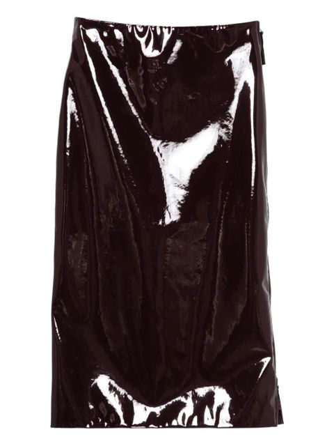 The Frankie Shop Samantha zip fastening skirt - Red - zdjęcie produktu nr 1