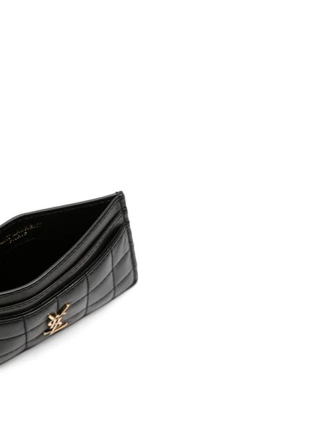 Saint Laurent Cassandre card holder - Black