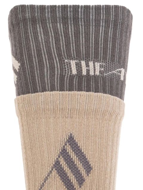 The Attico flag-logo cotton socks - Neutrals - zdjęcie produktu nr 2