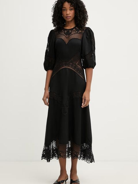 Twinset sukienka rozkloszowana z wiskozy - zdjęcie produktu nr 1