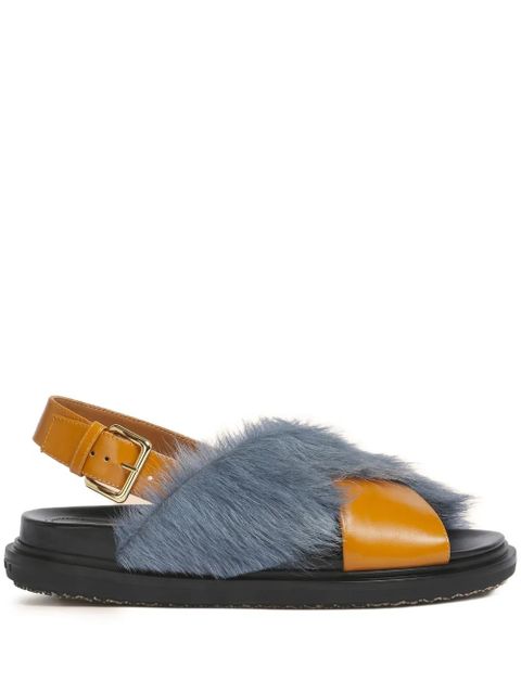 Marni Fussbett criss-cross sandals - Brown - zdjęcie produktu nr 1