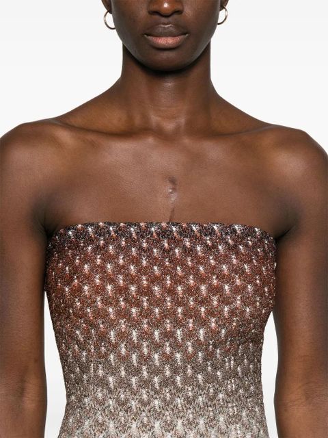 Missoni metallic-threading mini dress - Green