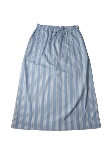STAUD Shore striped-pattern midi skirt - Blue - zdjęcie produktu nr 1