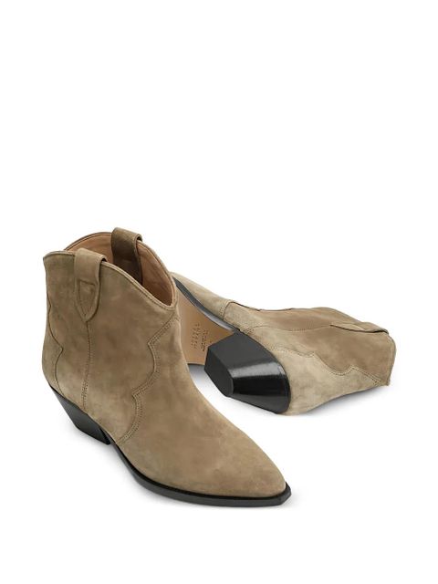 ISABEL MARANT pull-tab pointed-toe boots - Neutrals