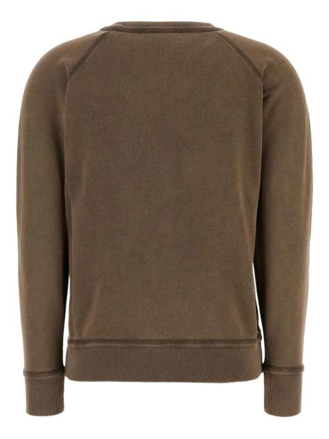 MARANT ÉTOILE logo-embroidered cotton sweatshirt - Brown - zdjęcie produktu nr 2