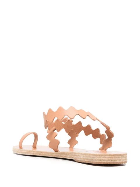 Ancient Greek Sandals scallop-hem sandals - Neutrals