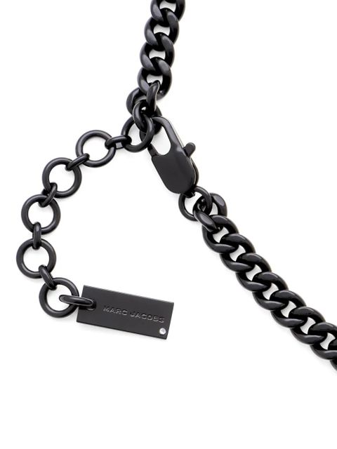 Marc Jacobs The Mini Icon Pave-charm necklace - Black