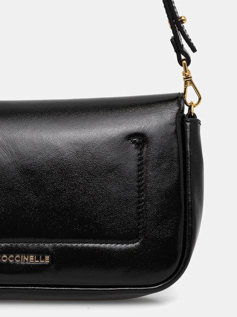 Coccinelle torebka skórzana kolor czarny E5 U4M 52 01 01