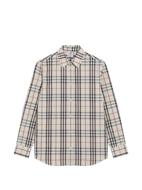 Burberry long-sleeve patterned shirt - Neutrals - zdjęcie produktu nr 1
