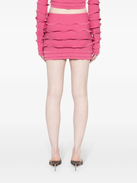 Blumarine ruffled mini skirt - Pink