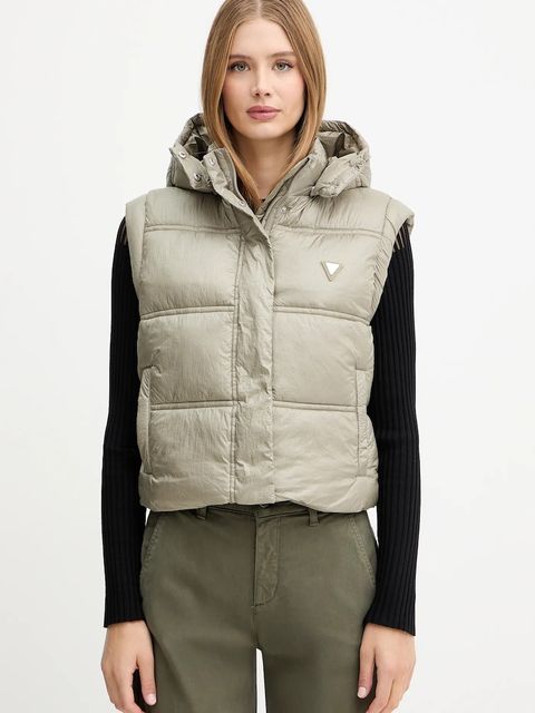 Guess bezrękawnik ERNESTINE kolor zielony zimowy W5YL11 WHDO2 - zdjęcie produktu nr 1