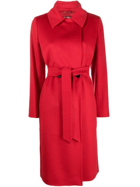Max Mara BCollag double-breasted belted coat - Red - zdjęcie produktu nr 1