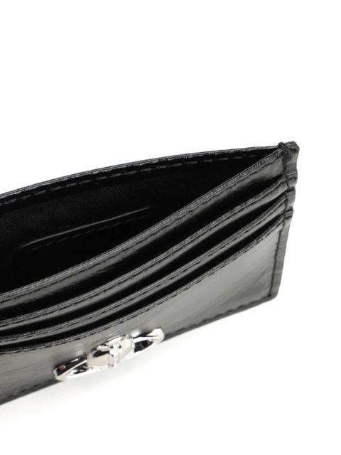 Vivienne Westwood Orb-plaque card holder - Black