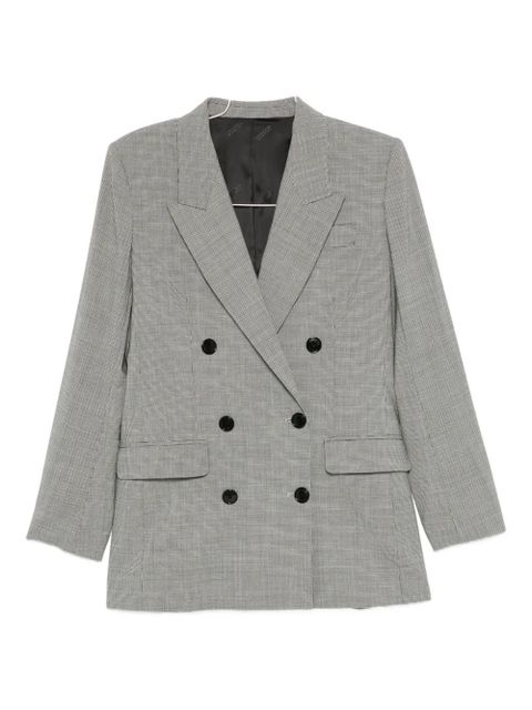 MARANT ÉTOILE checked double-breasted jacket - Grey