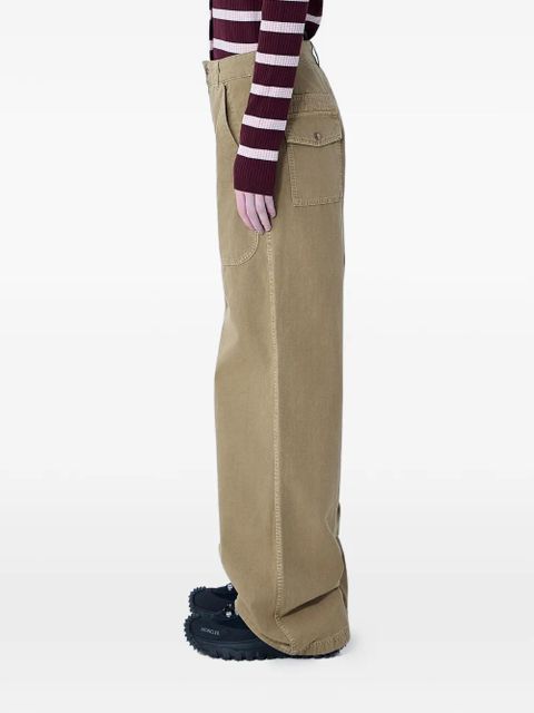 Moncler patch-pocket wide-leg trousers - Neutrals - zdjęcie produktu nr 2