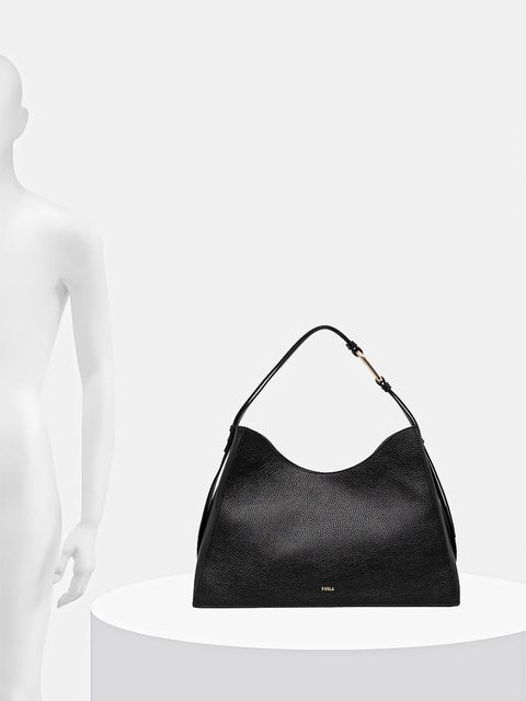 Furla torebka skórzana kolor czarny WB01246.HSF000.O6000