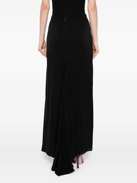 TOM FORD ruffled silk skirt - Black